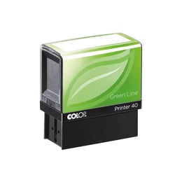 Colop Печат Green Printer 40, правоъгълен, 23 x 59 mm, син, с тампон