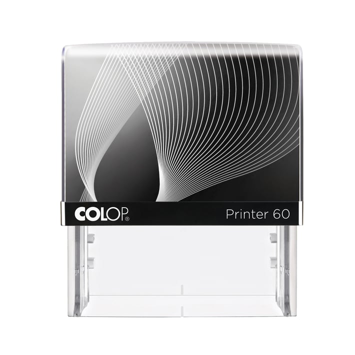 Colop Печат Printer 60, правоъгълен, 37 x 76 mm, черен