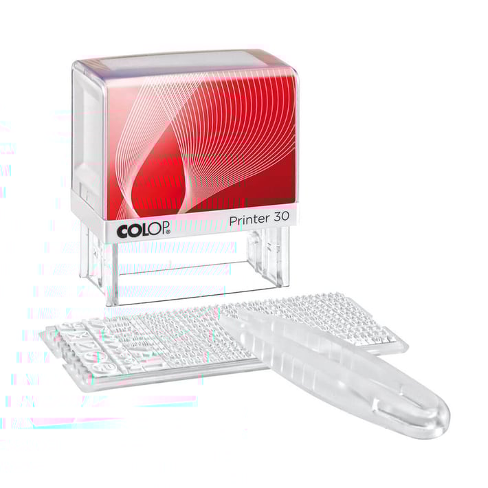 Colop Печат Printer 30/1 Set, самонареждащ се, с букви на кирилица