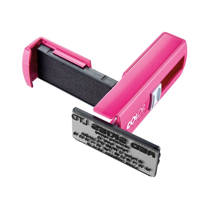 Colop Печат PSP 40, джобен, 58 х 22 mm, розово-син