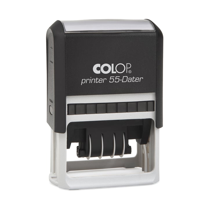 Colop Датник PR 55 Dater, черен корпус, син тампон