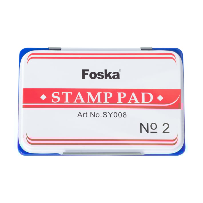 Foska Тампон за печат, № 2, 84 х 122 mm, син