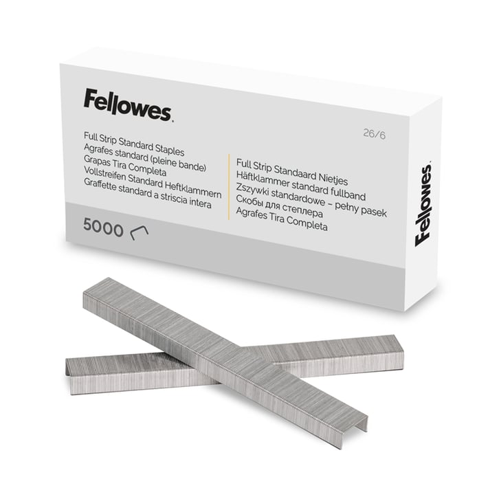 Fellowes Телчета за телбод, размер 26/6 mm, 5000 броя