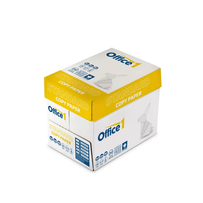 Office 1 Копирна хартия Standard, A4, 80 g/m2, 500 листа, 5 пакета