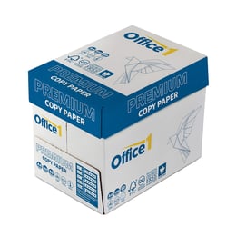 Office 1 Superstore Копирна хартия Premium, A4, 80 g/m2, 500 листа, 5 пакета