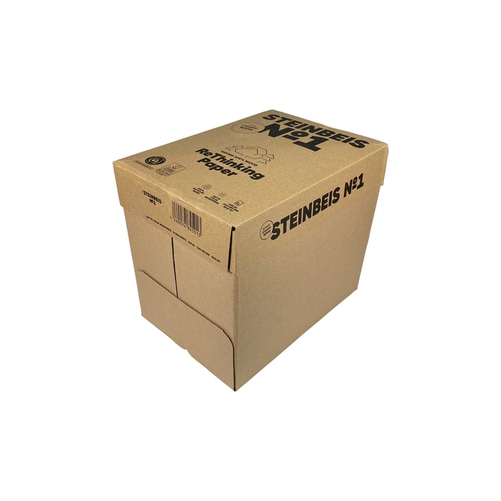 Steinbeis Копирна хартия N1, ISO 55, 100% рециклирана, A4, 80 g/m2, 500 листа, 5 пакета