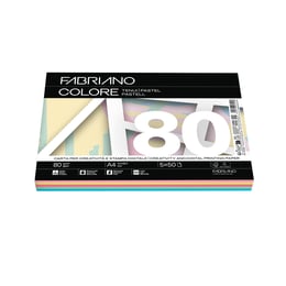 Fabriano Копирна хартия Colore, A4, 80 g/m2, асорти, 5 цвята х 50 листа