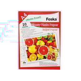Foska Фото хартия, A4, 180 g/m2, гланц, 20 листа