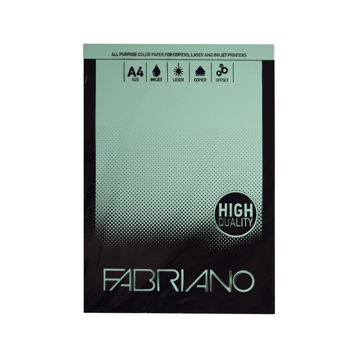 Fabriano Копирен картон, A4, 160 g/m2, резеда, 50 листа