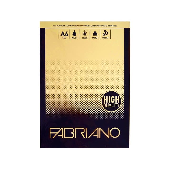 Fabriano Копирен картон, A4, 160 g/m2, пясък, 50 листа
