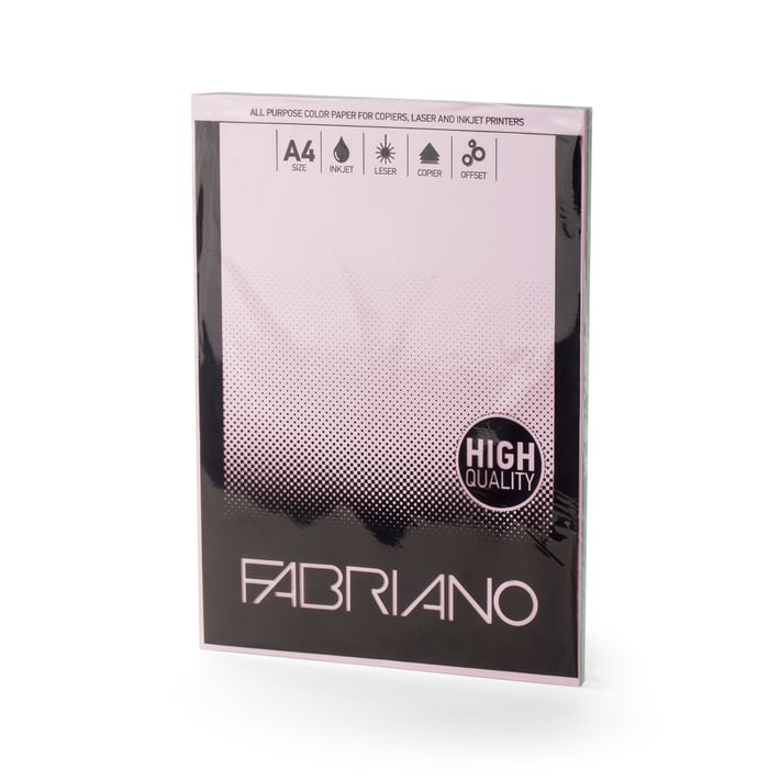 Fabriano Копирен картон, A4, 160 g/m2, пастелни цветове, 5 цвята, 50 листа
