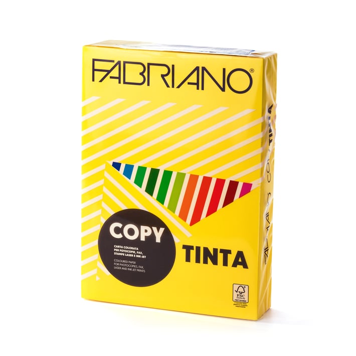 Fabriano Копирен картон, A4, 160 g/m2, жълт, 250 листа