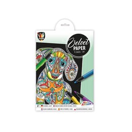 Grafix Комплект за оцветяване върху велурена хартия - Куче