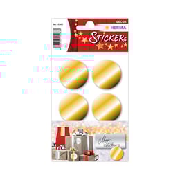 Herma Самозалепващи етикети, диаметър 32 mm, златисти, 18 броя