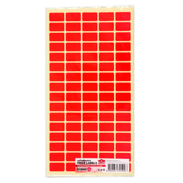 Top Office Самозалепващи се етикети за цени, 12 x 22 mm, червени, 800 броя