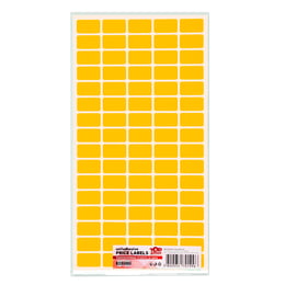 Top Office Самозалепващи етикети за цени, 12 x 22 mm, оранжеви, 800 броя