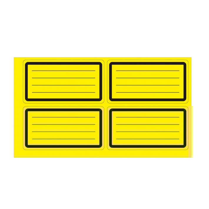 Top Office Самозалепващи етикети, ученически, жълти, 40 броя