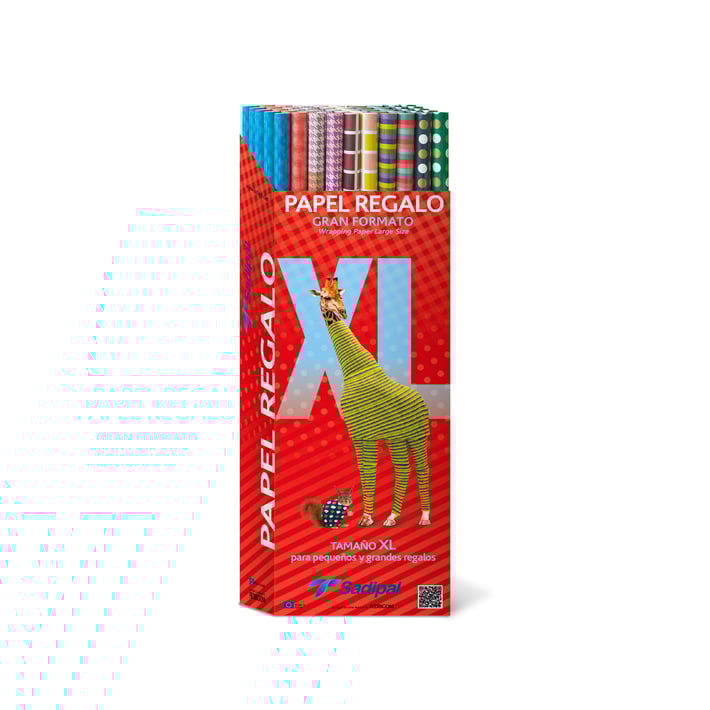 Fabriano Опаковъчна хартия Ribbed Craft XL, 50 g/m2, 1 х 2 m, асорти