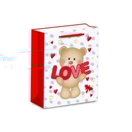 Подаръчна торбичка Love, 26 х 32 х 10 cm, дизайн 2