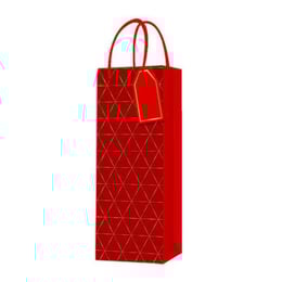Торбичка за вино, дизайн 4, 12 х 35 х 9 cm, червена