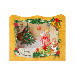 Gespaensterwald 3D Картичка Merry Christmas, ангели
