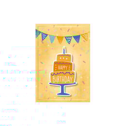 Gespaensterwald Картичка Happy Birthday, оранжева