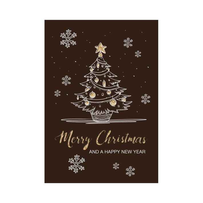 Gespaensterwald Картичка Merry Christmas, луксозна хартия