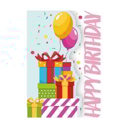 Gespaensterwald Картичка Fun-Cut, Happy Birthday