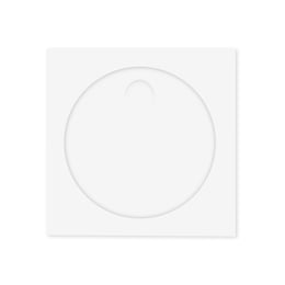 Office 1 Плик за CD/DVD, 124 x 124 mm, хартиен, с прозорец, със самозалепваща лента, бял, 25 броя