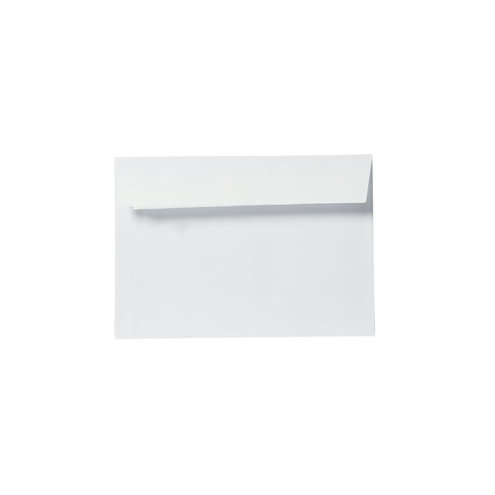 Office 1 Пощенски плик, C6, 114 x 162 mm, хартиен, със самозалепваща лента, бял, 25 броя
