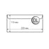 Office 1 Пощенски плик, DL, 110 x 220 mm, хартиен, със самозалепваща лента, бял, 100 броя