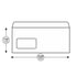 Office 1 Плик, DL, 110 x 220 mm, хартиен, с ляво прозорче, със самозалепваща лента, бял, 100 броя