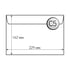 Office 1 Пощенски плик, C5, 162 x 229 mm, хартиен, със самозалепваща лента, бял, 100 броя