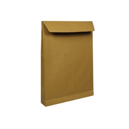 Office 1 Superstore Пощенски плик, B4, 250 x 353 mm, хартиен, с разширение, със самозалепваща лента, кафяв, 10 броя