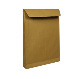 Top Office Пощенски плик, B4, 250 x 353 mm, хартиен, с разширение, със самозалепваща лента, кафяв, 250 броя