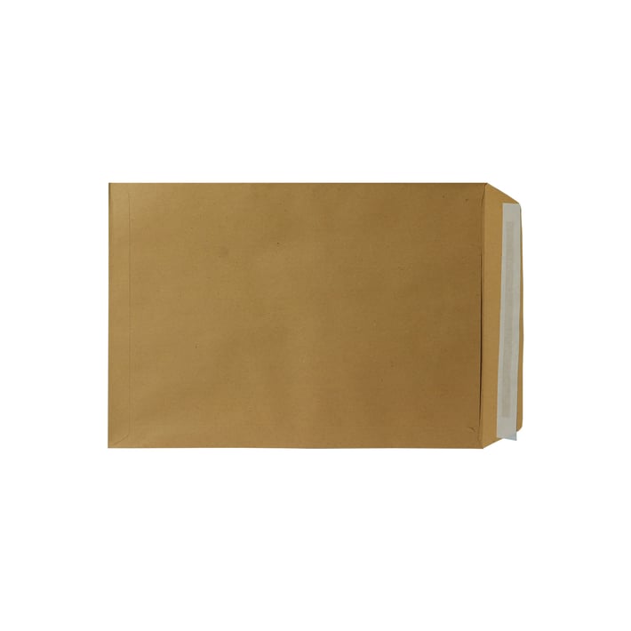 Top Office Пощенски плик, E4, 280 x 400 mm, хартиен, със самозалепваща лента, кафяв, 250 броя