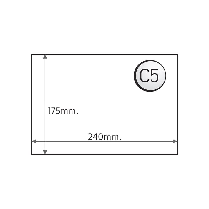Плик за пратки, C5, 175 x 240 mm, полиестерен, 50 броя