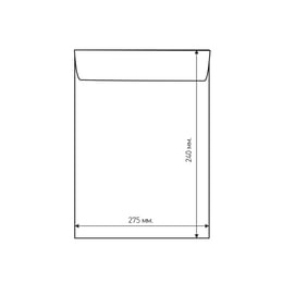 Airpoc Плик с въздушни мехурчета E/15, 275 x 240 mm, със самозалепваща лента, бял