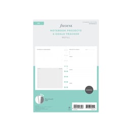 Filofax Пълнител за тефтер, A5, за проекти и цели, 56 листа