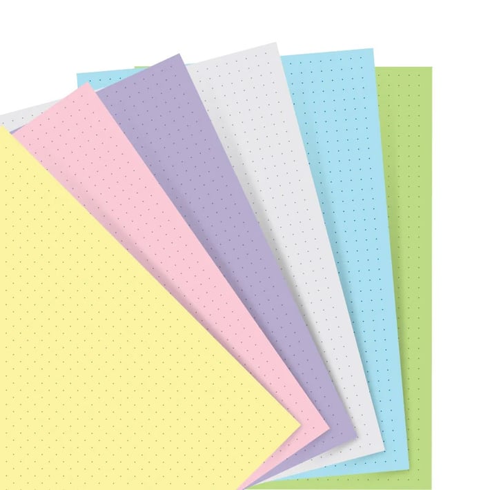 Filofax Пълнител за органайзер Pastel Personal, на точки, цветен