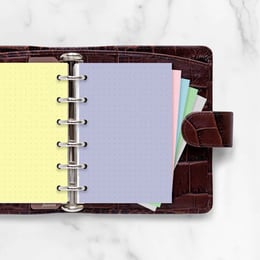 Filofax Пълнител за органайзер Pastel Pocket, на точки, цветен