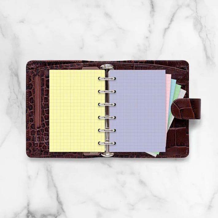 Filofax Пълнител за органайзер Pastel Pocket, на квадратчета, цветен