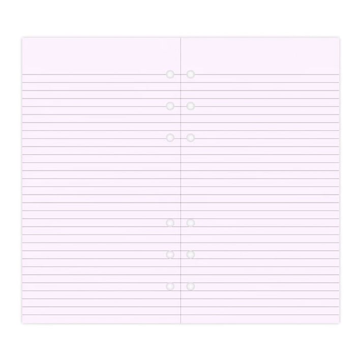 Filofax Пълнител за органайзер Personal, на редове, лавандула