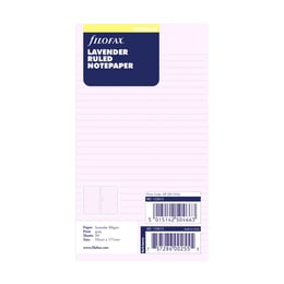 Filofax Пълнител за органайзер Personal, на редове, лавандула