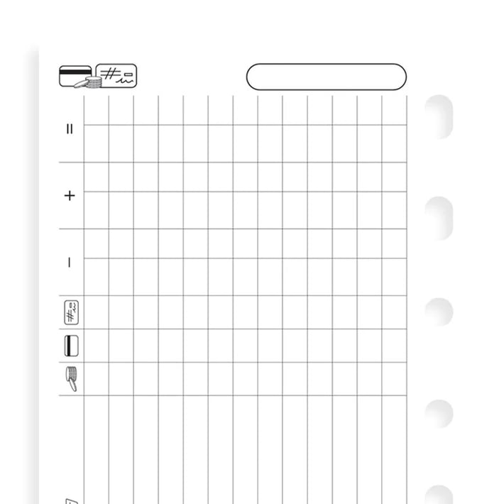 Filofax Пълнител за органайзер Pocket, финанси