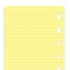 Filofax Пълнител за органайзер Pocket, на редове, жълт