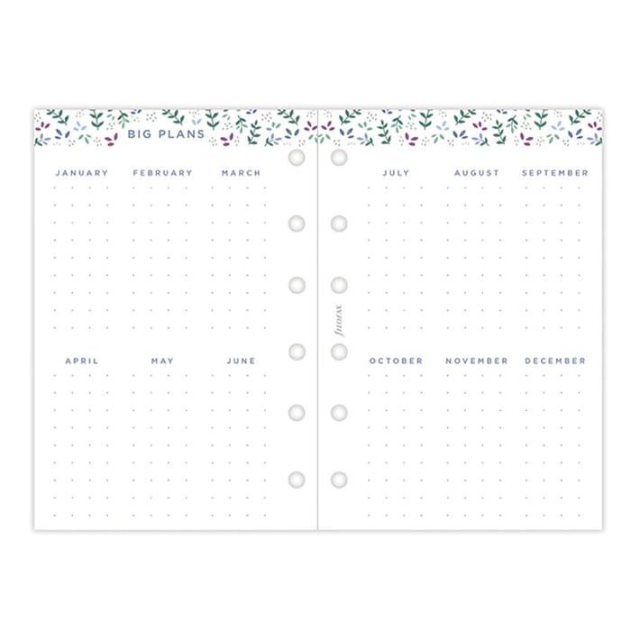 Filofax Пълнител за органайзер Garden Pocket, 1 седмица на 2 страници