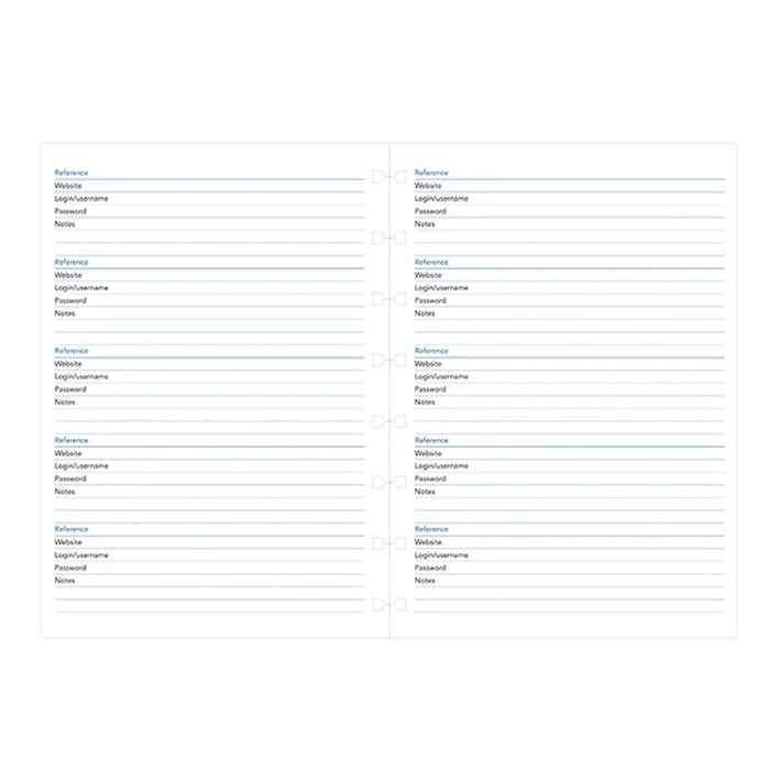 Filofax Пълнител за тефтер, A5, за пароли