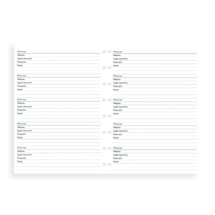 Filofax Пълнител за тефтер, A5, за пароли