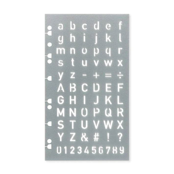 Filofax Шаблон за писма, с букви